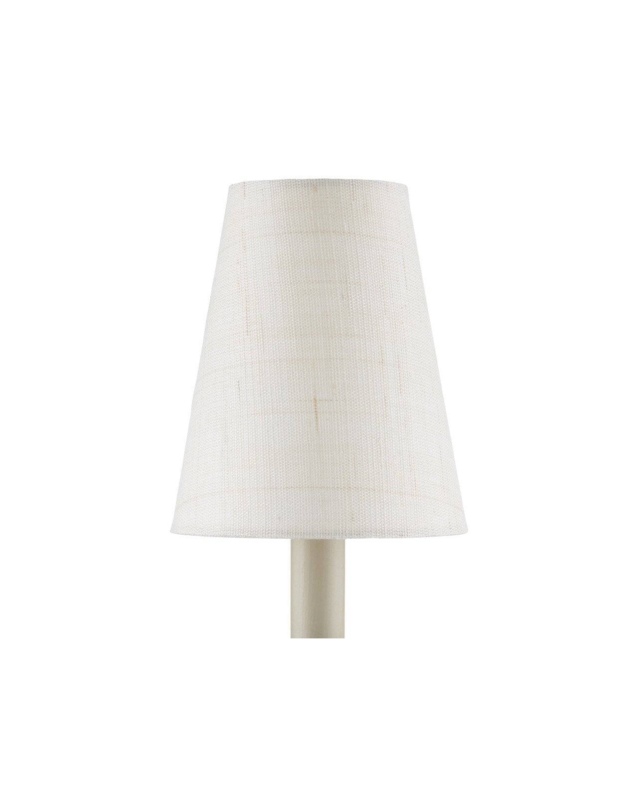 Ivory Fine Grasscloth Tapered Chandelier Shade